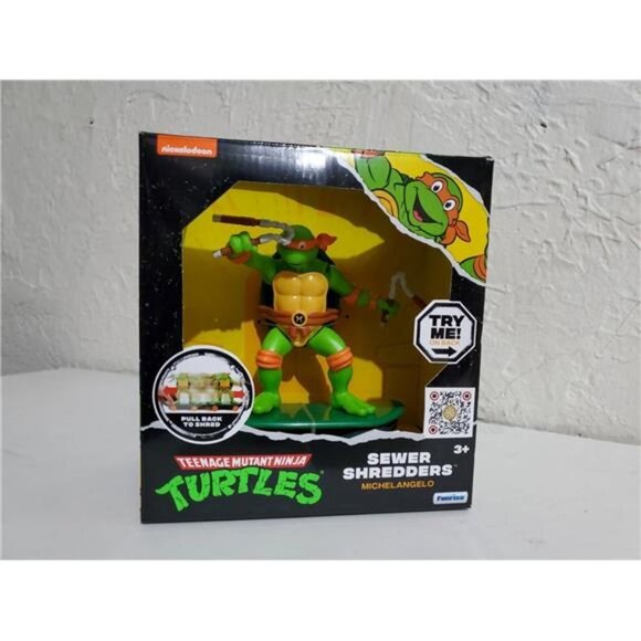 Nickelodeon Teenage Mutant Ninja Turtles Sewer Shredders Michelangelo Action Fig - Picture 3 of 10